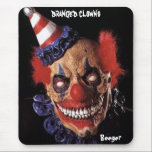 Mose Pad - Scary Birthday Clown (dranged clowns) Mouse Mat<br><div class="desc">awesome graphics featuring a scary birthday clown with an evil grin</div>