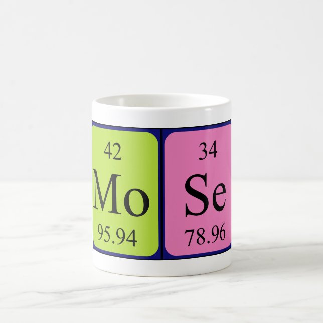 Mose periodic table name mug (Center)