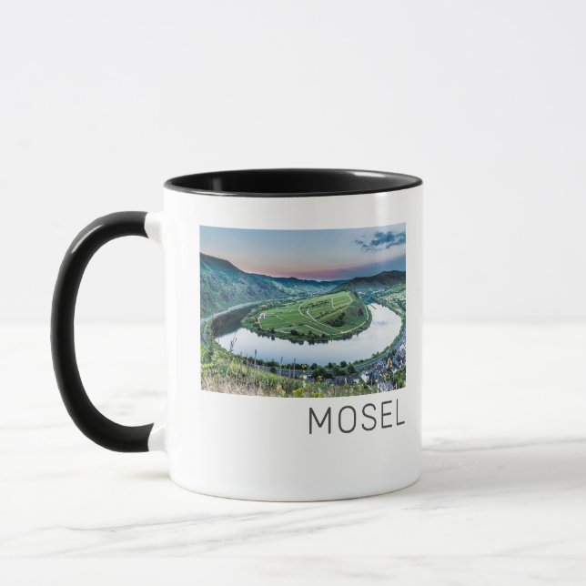 Moselle Calmont Loop Bremm Sunset River Souvenir Mug (Left)