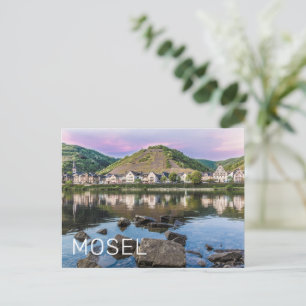 Moselle Ediger Eller Sunset River Cochem Souvenir Holiday Postcard