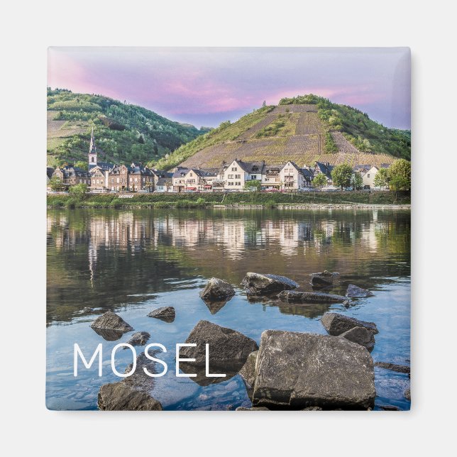 Moselle Ediger Eller Sunset River Cochem Souvenir Magnet (Front)