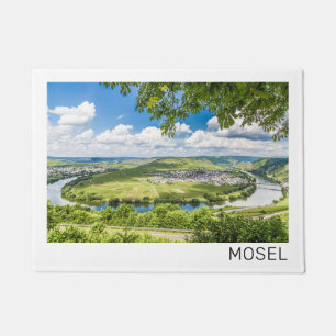 Moselle Loop Trittenheim Panorama Germany Souvenir Doormat