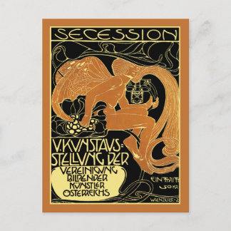 Moser Art Postcard: Vienna Secession Art Exhibit Postcard