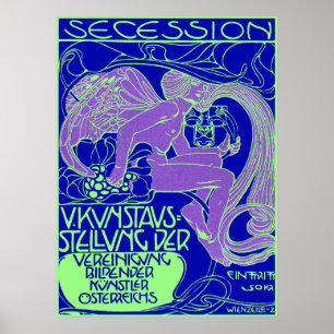 Moser Poster: Vienna Secession Art Exhibition Poster