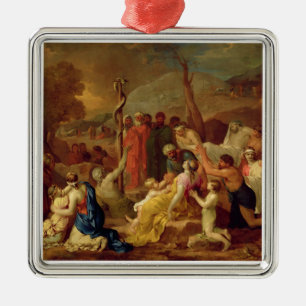 Moses and the Brazen Serpent, c.1653-54 (oil on ca Metal Tree Decoration