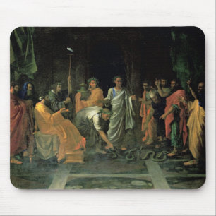 Moses and the Brazen Serpent (oil on canvas) Mouse Mat