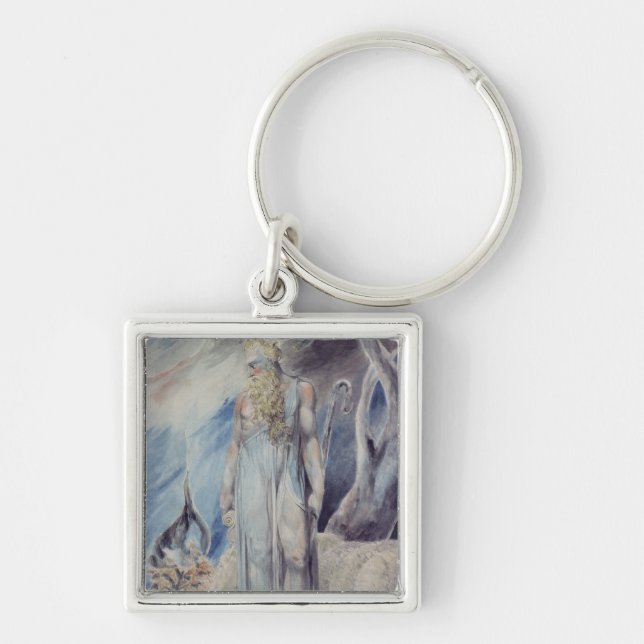 Moses and the Burning Bush Key Ring (Front)