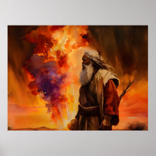 Moses And The Burning Bush Poster