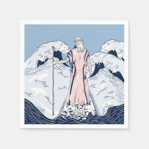 Moses and the parting sea napkin