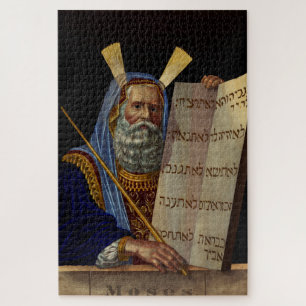 Moses And The Tablets Of The Law Art Jigsaw Puzzle