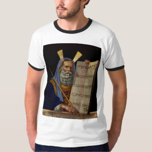 Moses And The Tablets Of The Law Art T-Shirt
