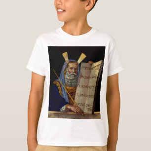 Moses And The Tablets Of The Law Art T-Shirt