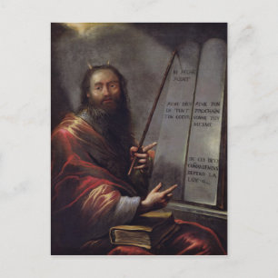 Moses and the Tablets of the Law Postcard