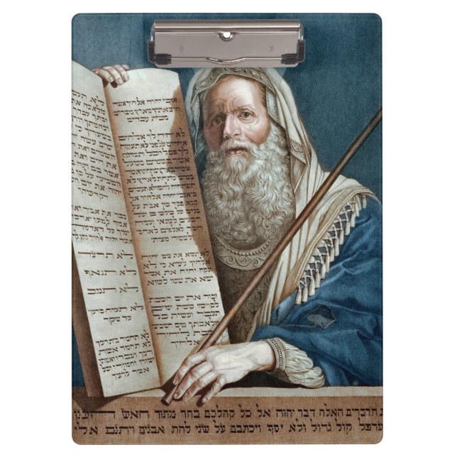 Moses and the Ten Commandments Clipboard (Front)