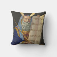 "Moses and the Ten Commandments" pillow