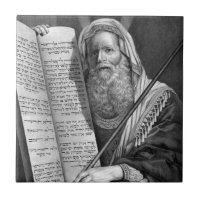 "Moses and the Ten Commandments" tile