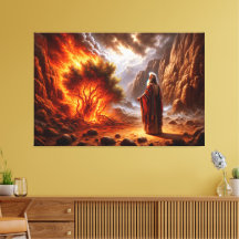 Moses Burning Bush Canvas Print Picture 2