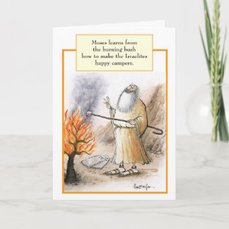 Moses Burning Bush Marshmallow Birthday Card