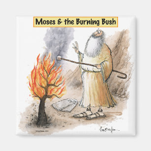 Moses Burning Bush Marshmallow Magnet