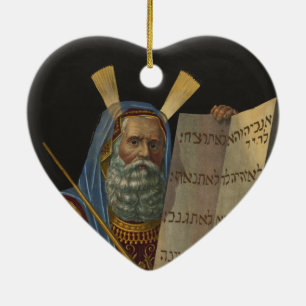Moses by Henry Schile 1874 Ceramic Tree Decoration