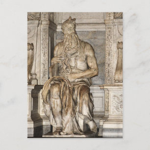 Moses by Michelangelo ,Roma Postcard