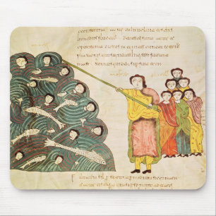 Moses closing the Red Sea on the Egyptians Mouse Mat