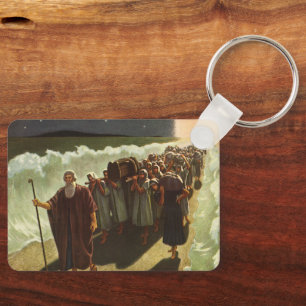 Moses Crossing of the Red Sea, Vintage Religion Key Ring