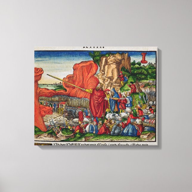 Moses crossing the Red Sea Canvas Print (Front)