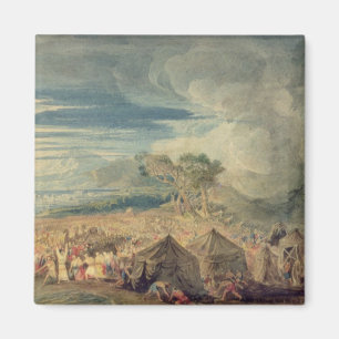 Moses dividing the waters of the Red Sea Magnet