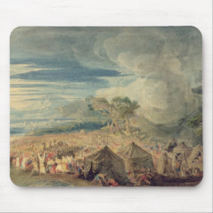 Moses dividing the waters of the Red Sea Mouse Mat