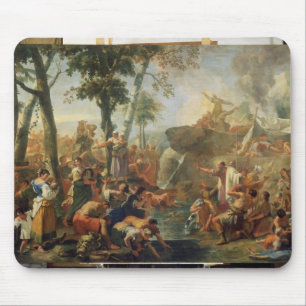 Moses Drawing Water from the Rock (oil on canvas) Mouse Mat