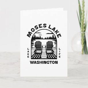Moses Lake Washington Outdoors Vintage 1 Card