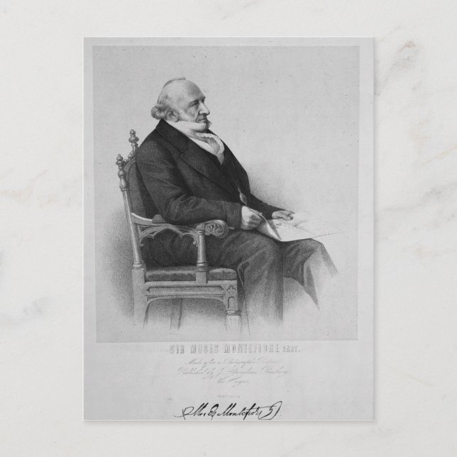 Moses Montefiore Postcard (Front)