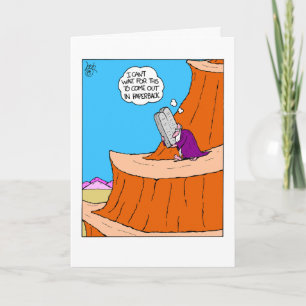 Moses paperback Ten Commandments Card