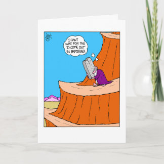 Moses paperback Ten Commandments Card