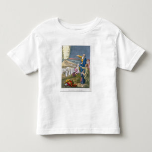Moses Parting the Red Sea, from a bible printed by Toddler T-Shirt