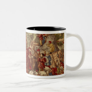 Moses parting the Red Sea Two-Tone Coffee Mug