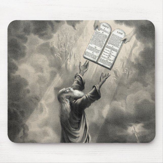 Moses Receives the Law mousepad (Front)
