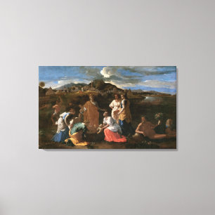 Moses Rescued from the Water, 1647 Canvas Print