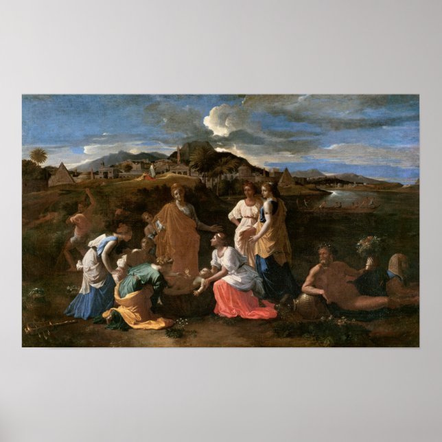 Moses Rescued from the Water, 1647 Poster (Front)