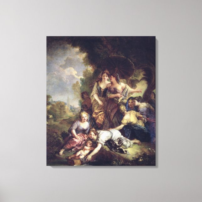 Moses Saved from the Water Canvas Print (Front)