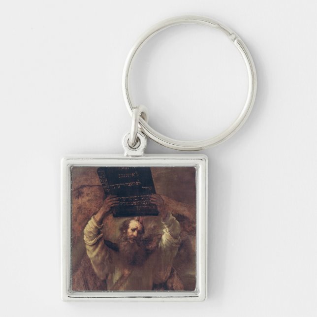 Moses Smashing the Tablets of the Law, 1659 Key Ring (Front)