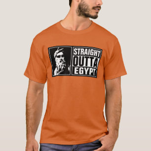 Moses Straight Outta Egypt White Logo T-Shirt