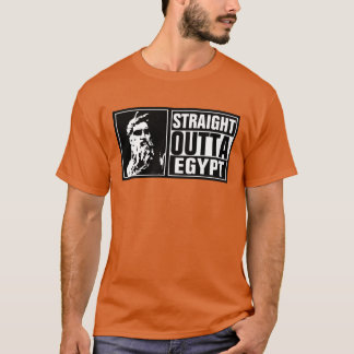 Moses Straight Outta Egypt White Logo T-Shirt