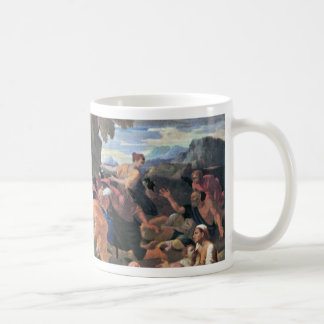 Moses Striking Water From The Rock By Poussin Coffee Mug
