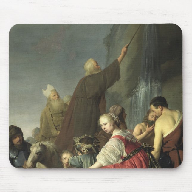Moses Striking Water from the Rock Mouse Mat (Front)