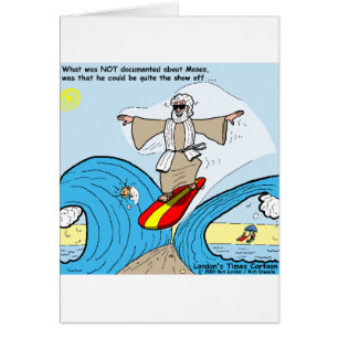 Moses Surfs Funny Cartoon Tees Gifts Collectibles