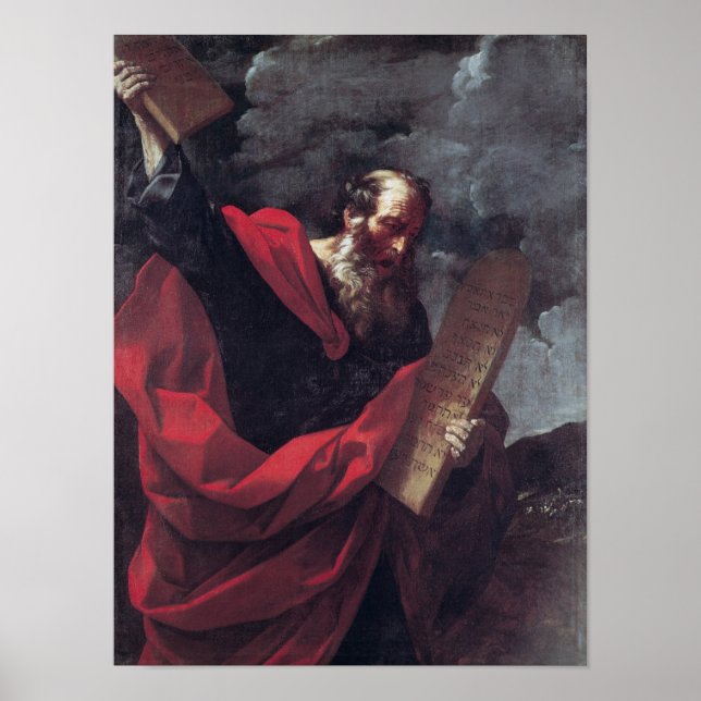 Moses with the Tablets of the Law Poster (Front)