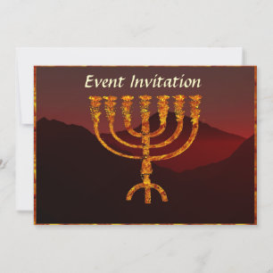 Moshe's Menorah Invitation