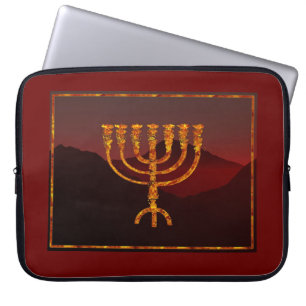 Moshe's Menorah Laptop Sleeve